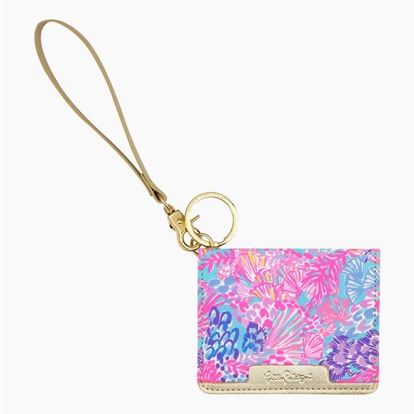 Lilly Pulitzer Handbags - Lilly Pulitzer Womens Snap Card Case Splendor In The Sand Credit Card Holder ID
